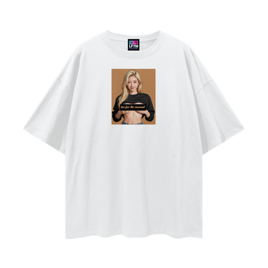 FLASH TEE (Streetwear Loose Drop Shoulder)