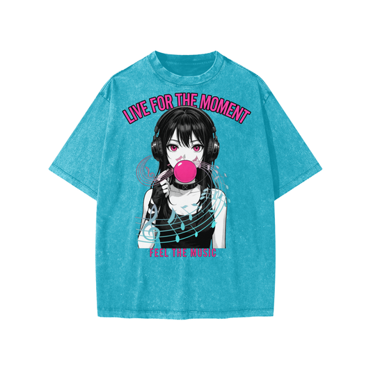 FEEL THE MUSIC (Snow Washed Kids' T-Shirt)