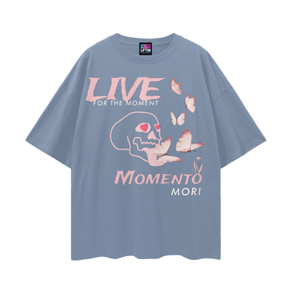 MOMENTO MORI v2_0 TEE (Streetwear Loose Drop Shoulder)