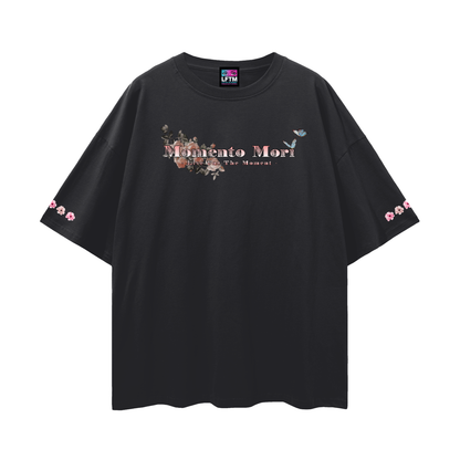 MOMENTO MORI TEE (Streetwear Loose Drop Shoulder)