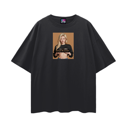 FLASH TEE (Streetwear Loose Drop Shoulder)