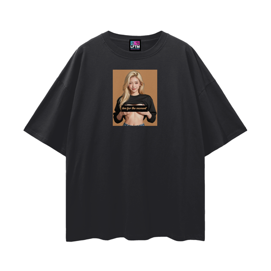 FLASH TEE (Streetwear Loose Drop Shoulder)