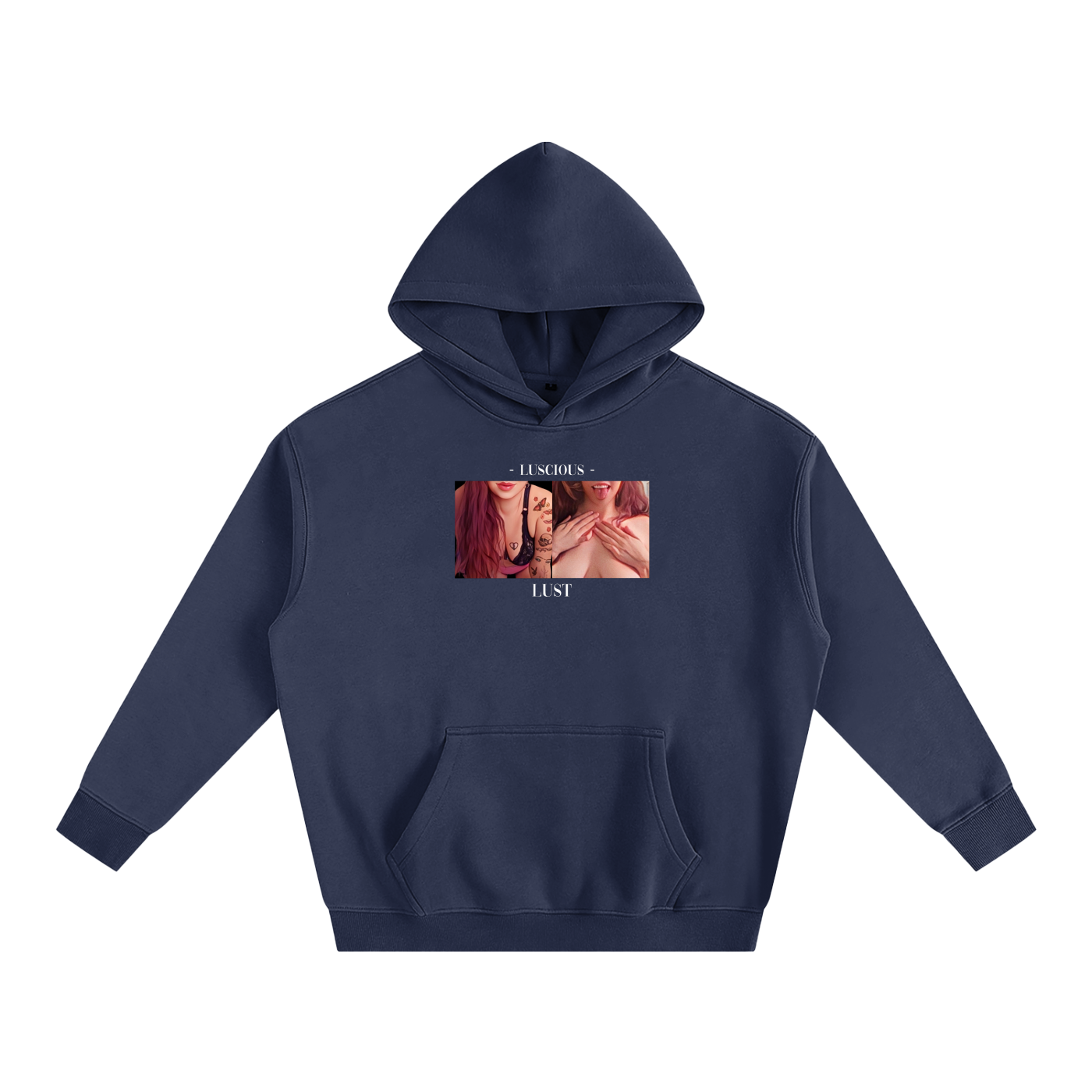 LUST HOODIE - LUSCIOUS x SAGE (Oversize Fleeced)