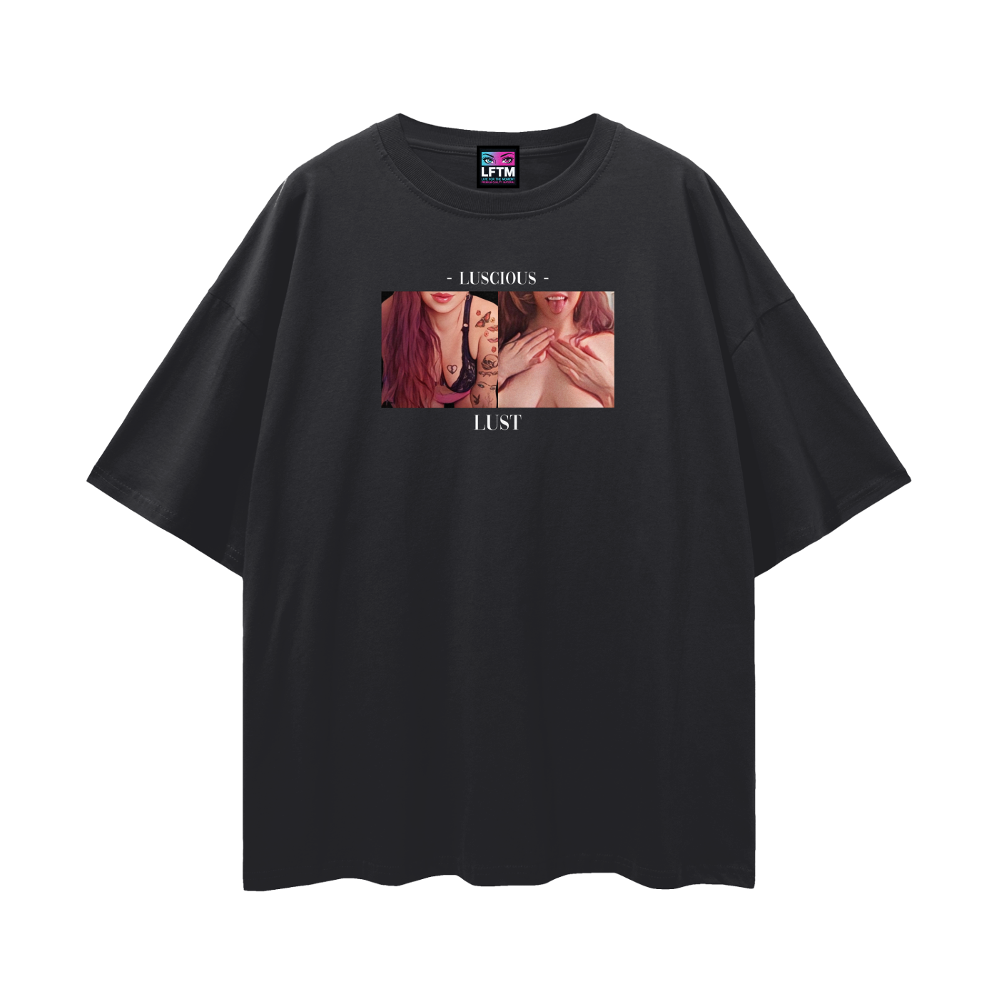 LUST TEE - LUSCIOUS x SAGE (Streetwear Loose Drop Shoulder)