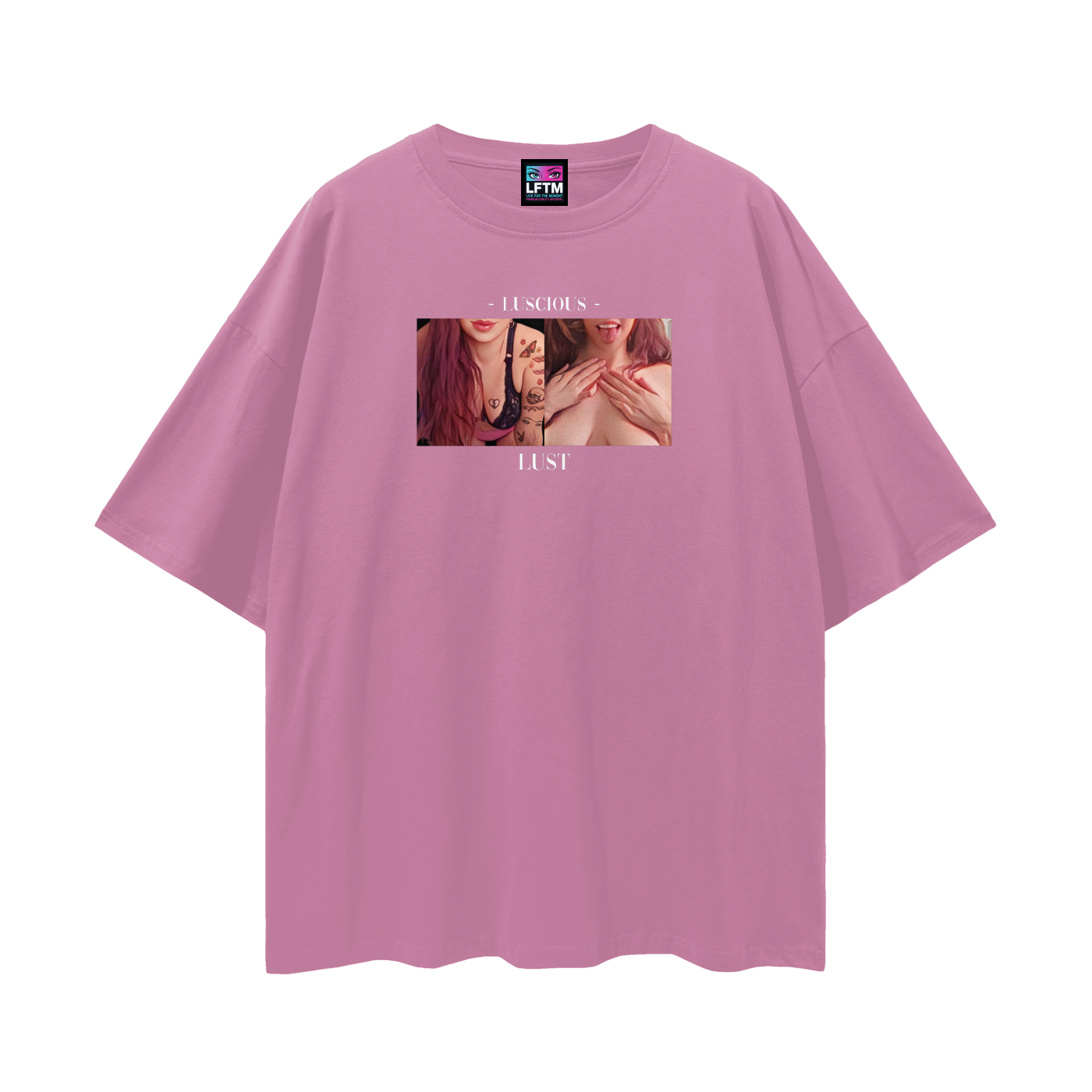 LUST TEE - LUSCIOUS x SAGE (Streetwear Loose Drop Shoulder)