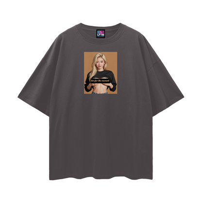 FLASH TEE (Streetwear Loose Drop Shoulder)