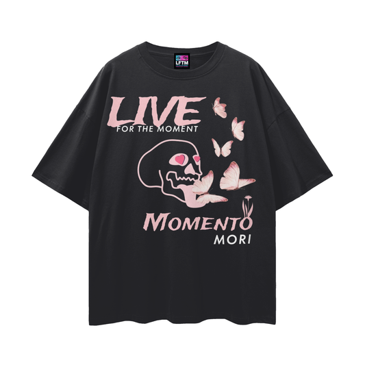 MOMENTO MORI v2_0 TEE (Streetwear Loose Drop Shoulder)