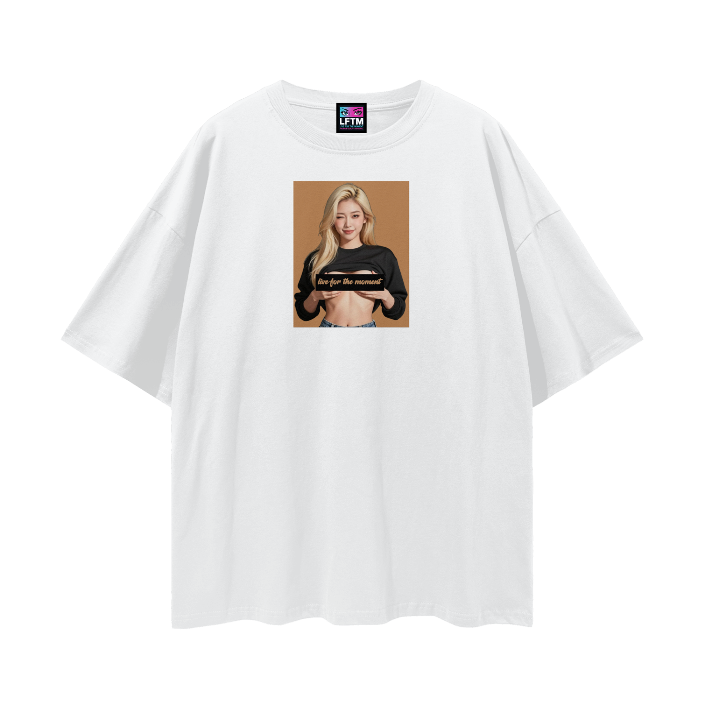 FLASH TEE (Streetwear Loose Drop Shoulder)