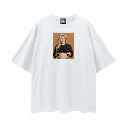 FLASH TEE (Streetwear Loose Drop Shoulder)