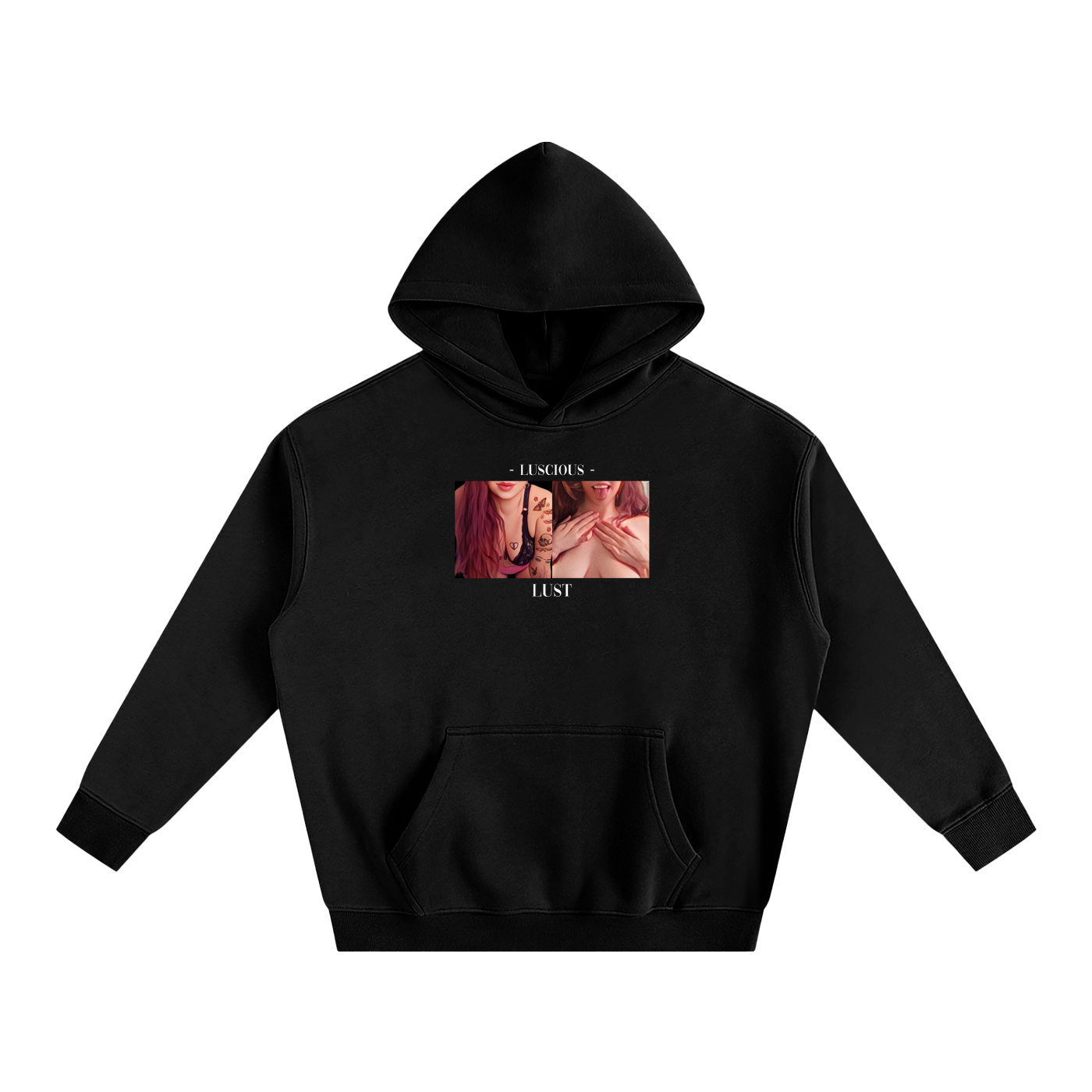 LUST HOODIE - LUSCIOUS x SAGE (Oversize Fleeced)