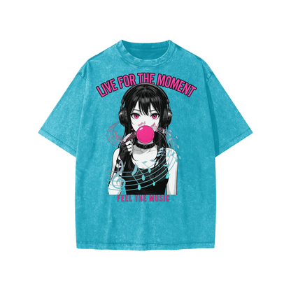 FEEL THE MUSIC (Snow Washed Kids' T-Shirt)