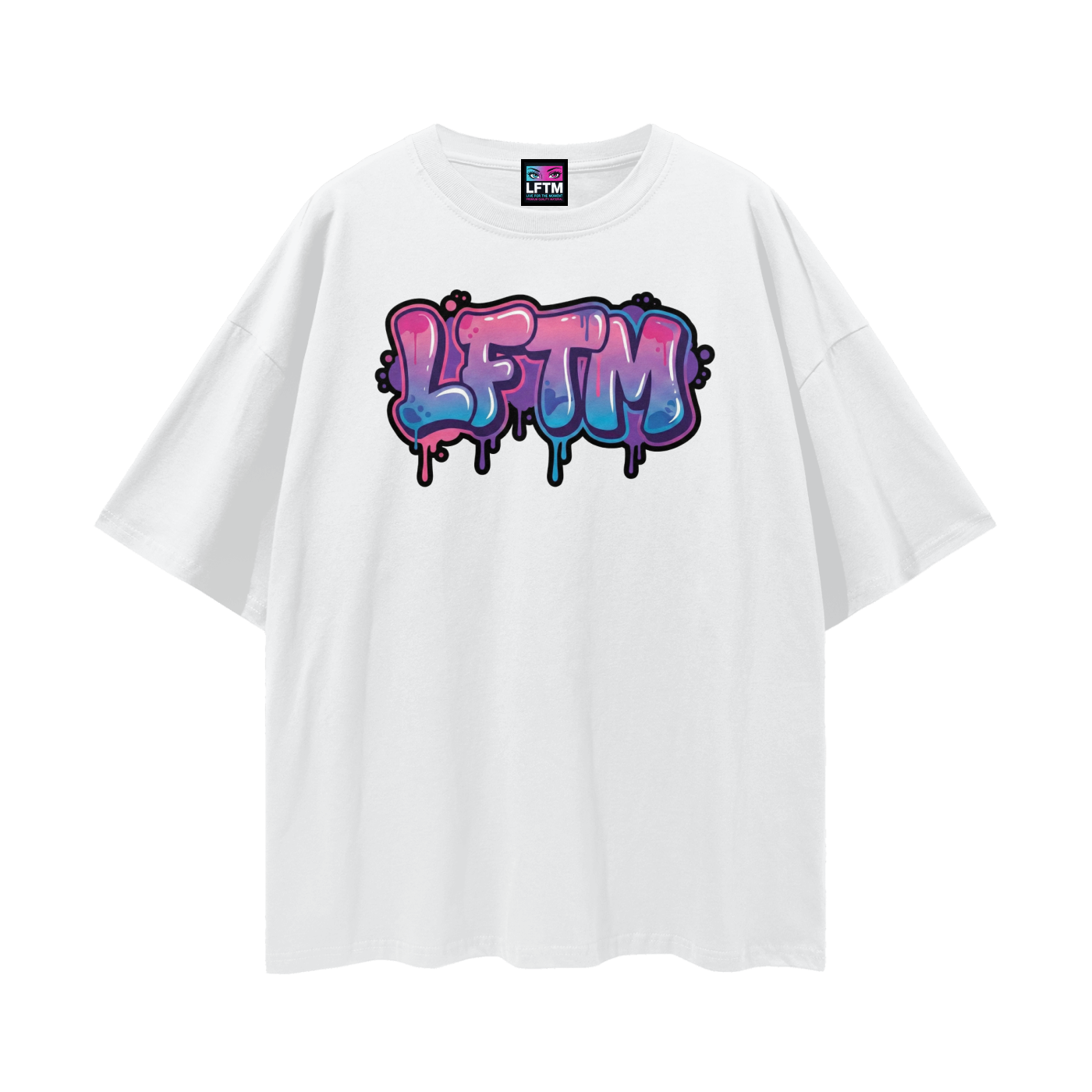 LFTM TAG TEE (Streetwear Loose Drop Shoulder)