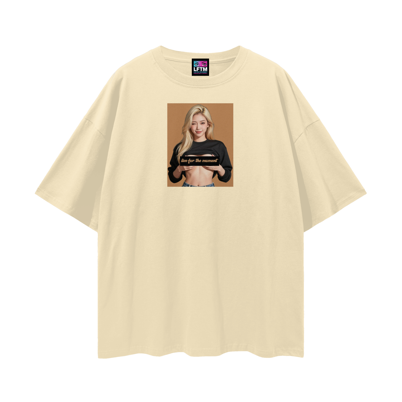 FLASH TEE (Streetwear Loose Drop Shoulder)