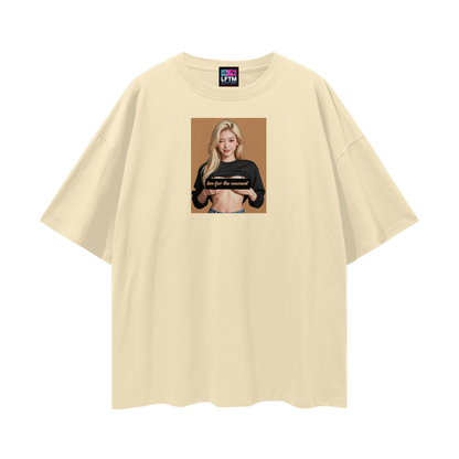 FLASH TEE (Streetwear Loose Drop Shoulder)