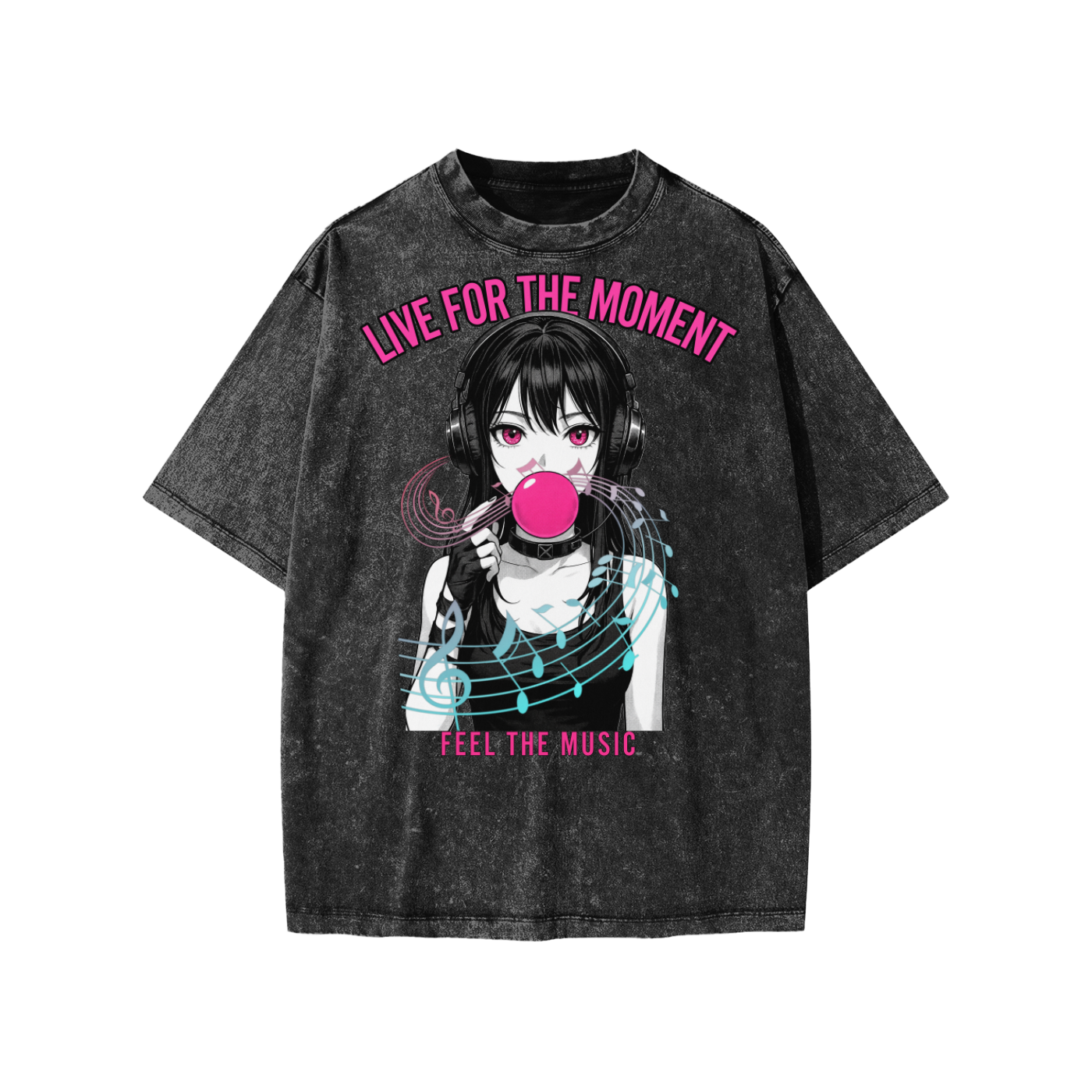 FEEL THE MUSIC (Snow Washed Kids' T-Shirt)