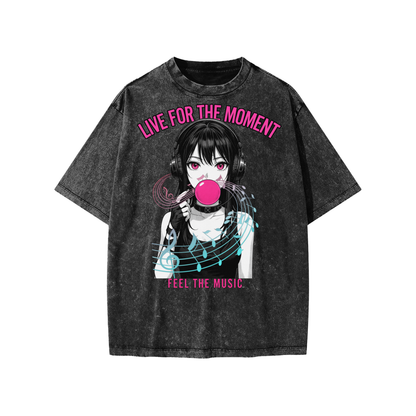 FEEL THE MUSIC (Snow Washed Kids' T-Shirt)