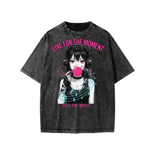 FEEL THE MUSIC (Snow Washed Kids' T-Shirt)