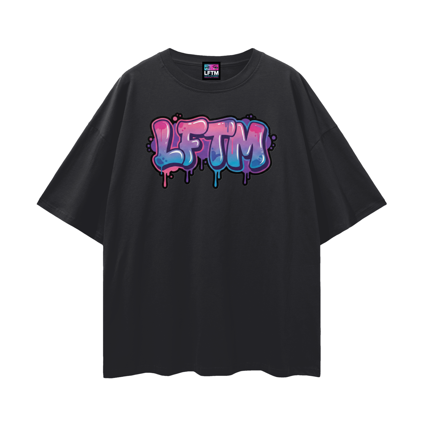 LFTM TAG TEE (Streetwear Loose Drop Shoulder)